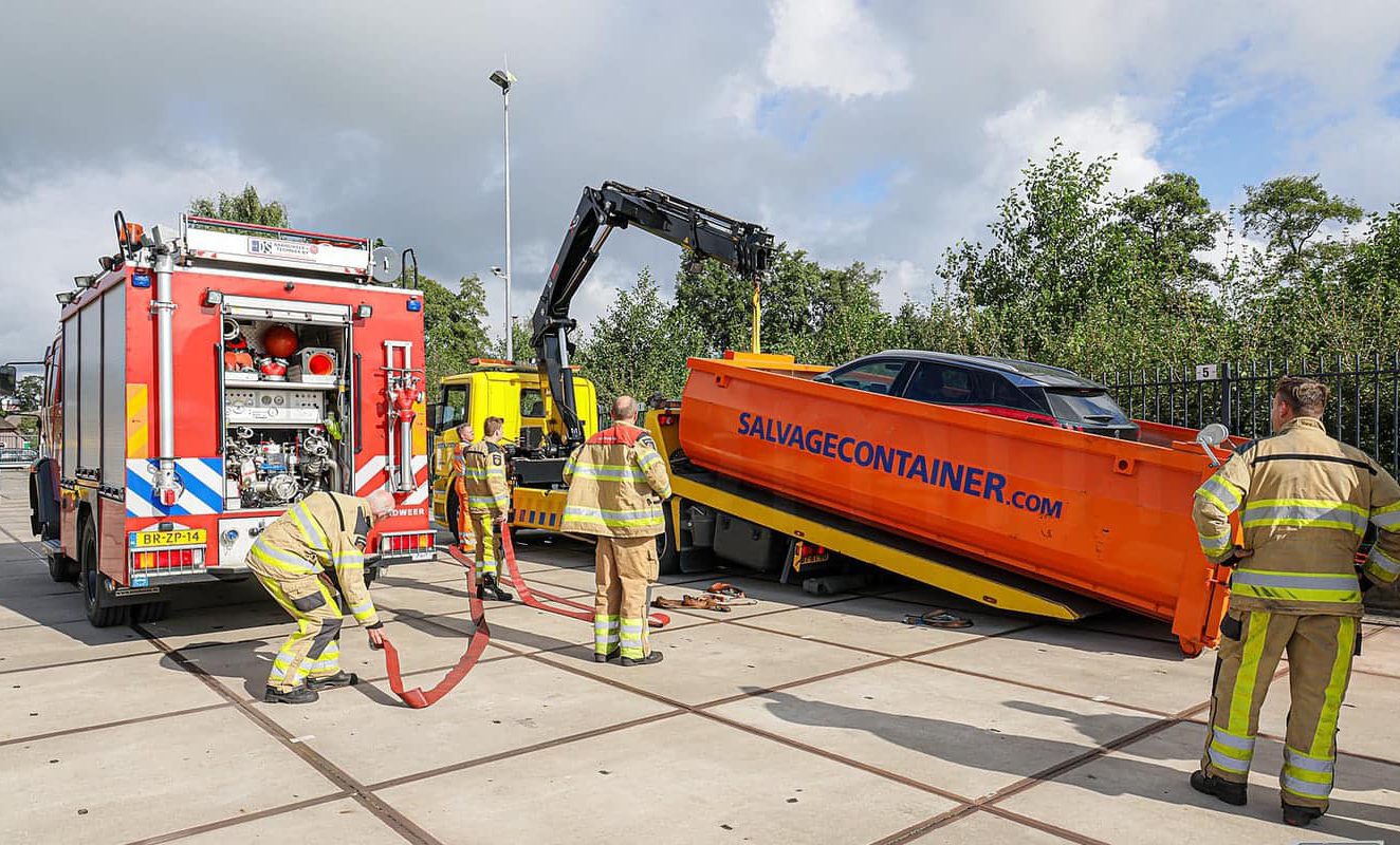 Salvage container voor Calamiteiten met elektrische voertuigen